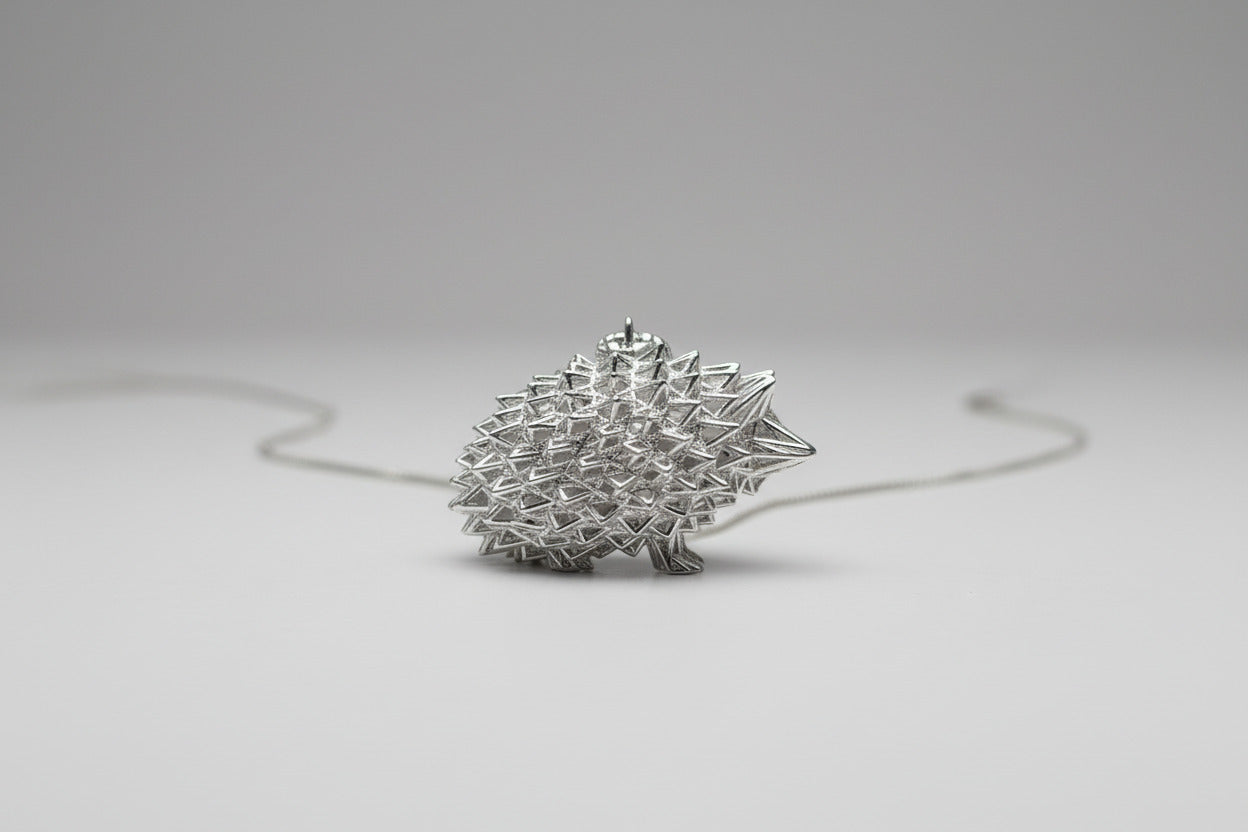 ciondolo riccio monolineare 3D