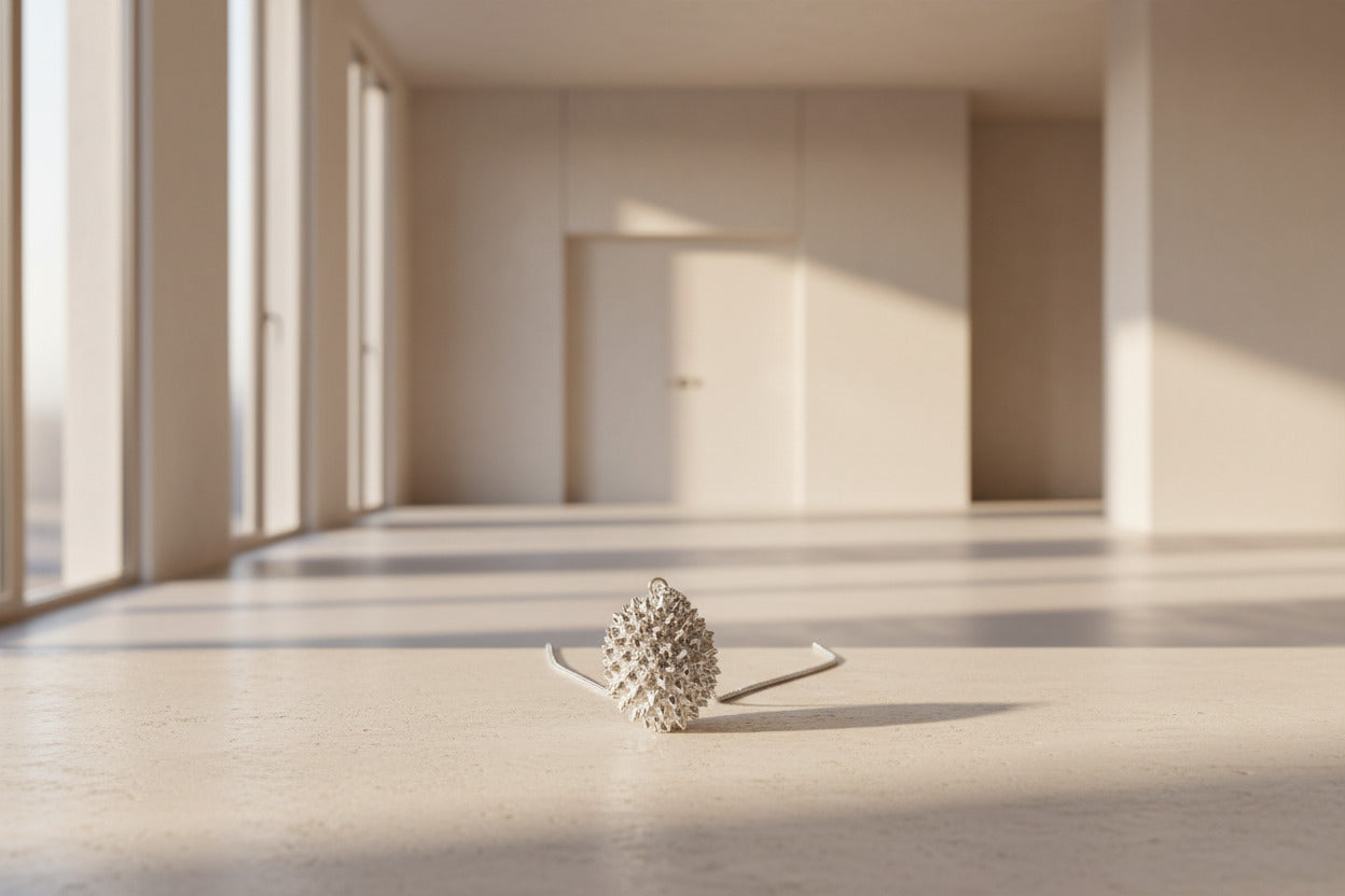 ciondolo riccio monolineare 3D