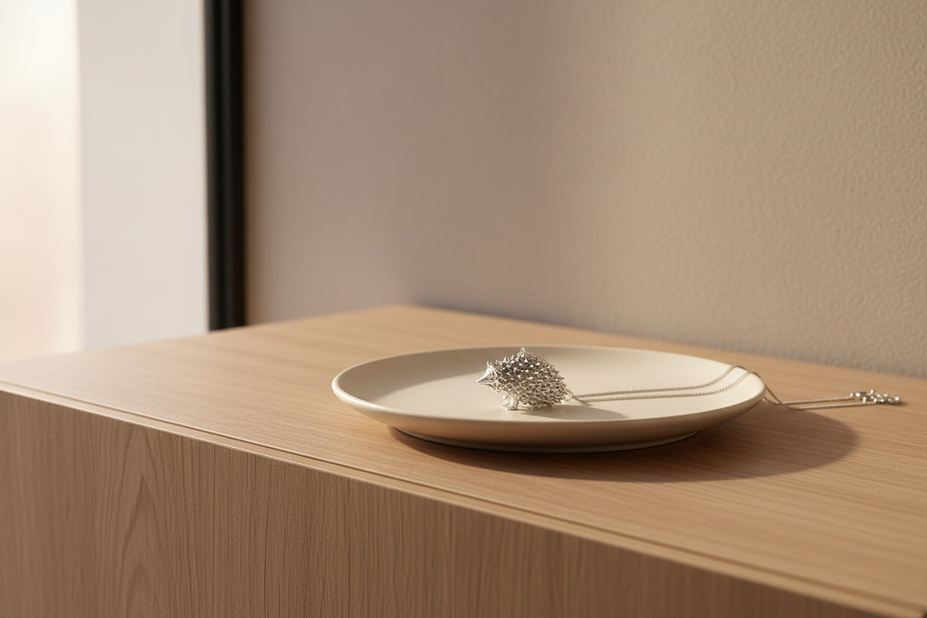 ciondolo riccio monolineare 3D