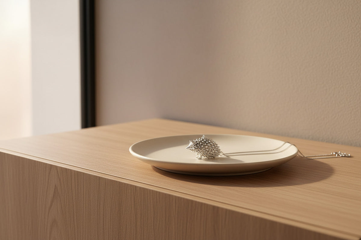 ciondolo riccio monolineare 3D