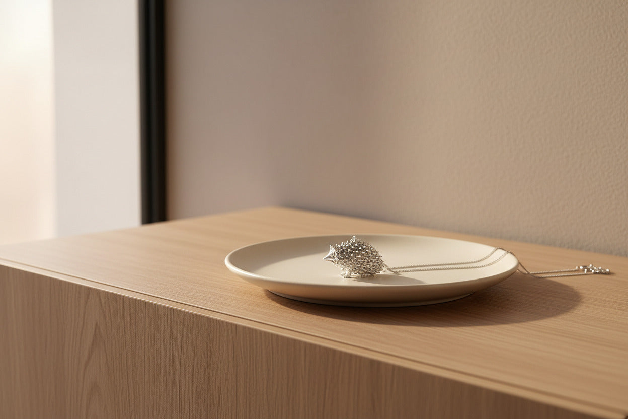 ciondolo riccio monolineare 3D