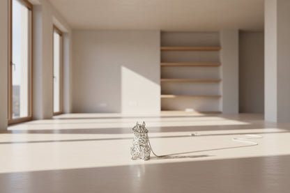 Ciondolo scoiattolo monolineare 3D