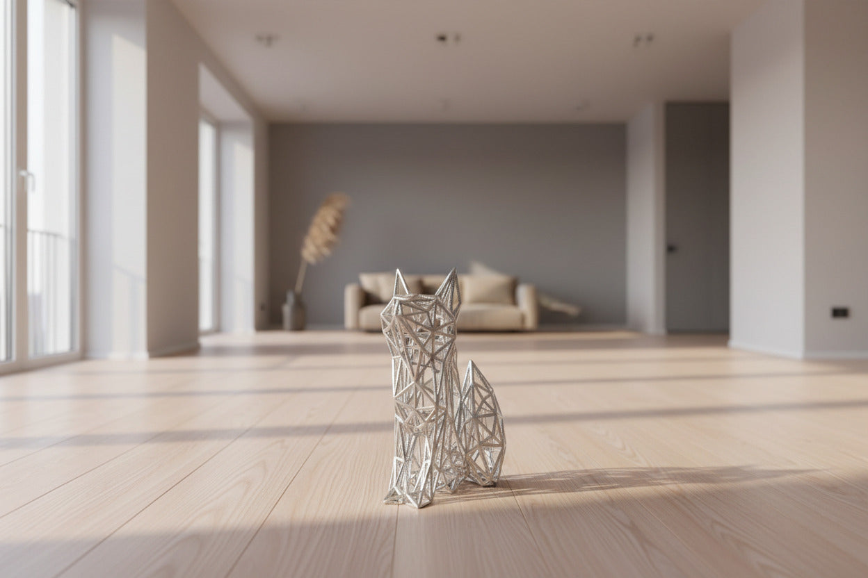 Ciondolo volpe monolineare 3D