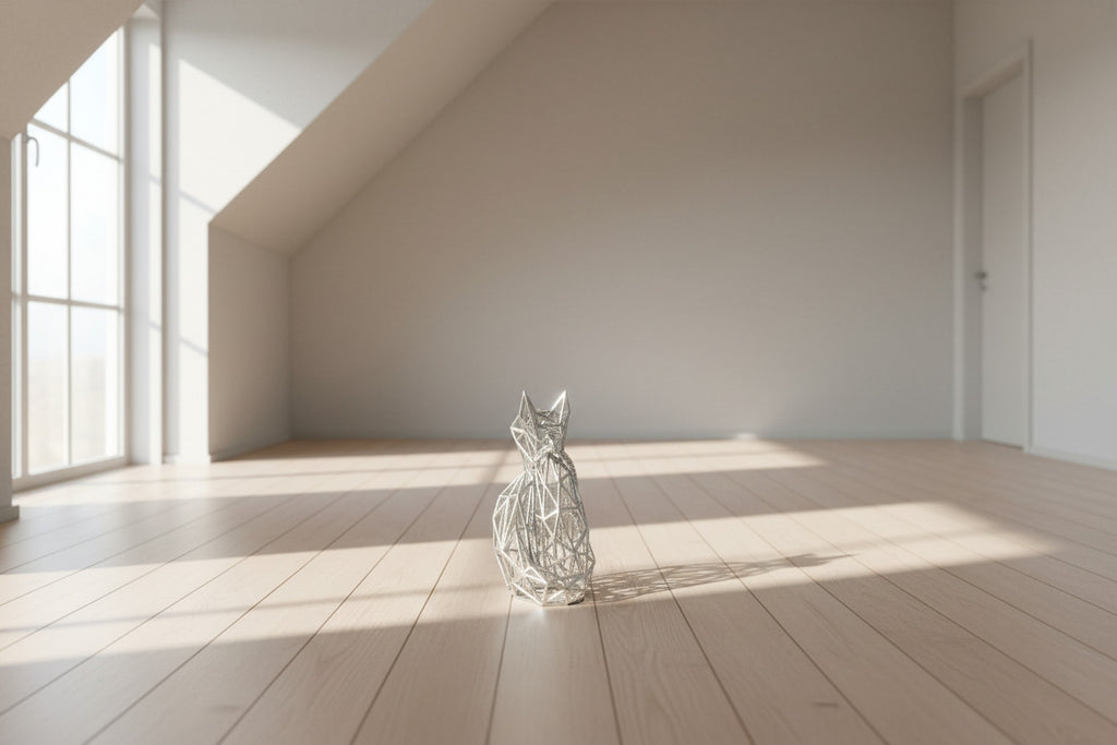 Ciondolo volpe monolineare 3D