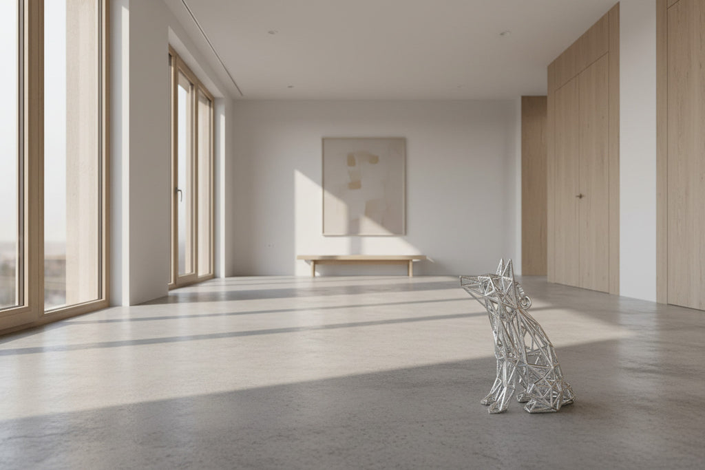 Ciondolo volpe monolineare 3D